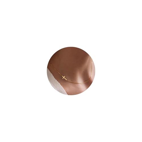 Bijoux en Or pour Femmes et Filles : Collier Croix Feng Shui Or 14k et Argent S