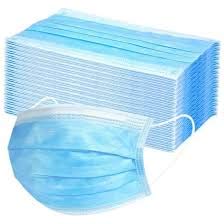 Disposable Face Masks, 3 Ply Facial Cover with Ear Loop, Breathable Mouth Cover for Personal, 50 Pcs