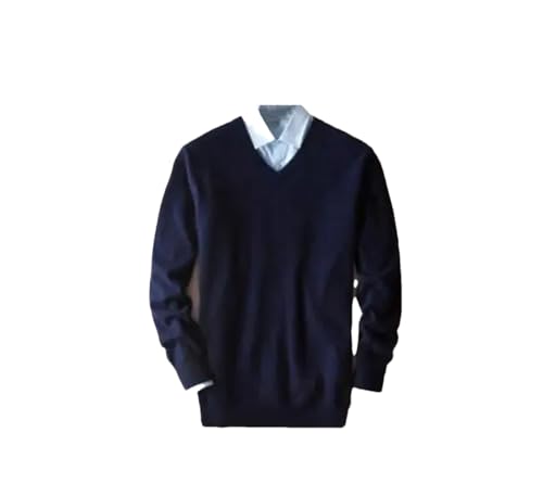 Kiioouu Men Cashmere Cotton Blend Pullover Sweater Men Jumper Fall Winter Man Sweter Jersey Men's Sweater