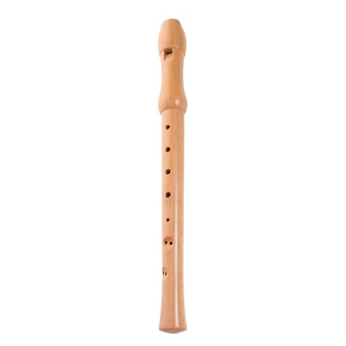 BESPORTBLE Wooden 8-Hole Tenor Recorder Flute for Beginners, Beech Wood Music Instrument for and Adults, Lightweight Wind Instrument Suitable for School Band Practice