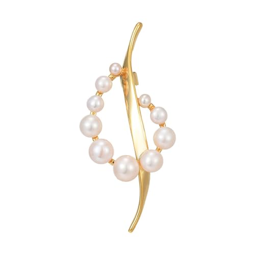 SUAIPA Broches para mujer, estilo retro, con perlas francesas, broches, chales, broches de perlas sintéticas, para mujeres y niñas
