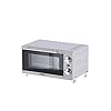 SEVERIN Mini-Four 9 L avec grille et plaque de cuisson incluses, Four posable 800 W design simple et élégant, Mini-four électrique avec minuteur 60 min, Blanc, TO 2054