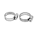 Tool Parts and Accessories Cable Pipe Fitting Adjustable Worm Gear Hose Clamp Silver Tone 16-25mm 10pcs (#CN-140824-02663)