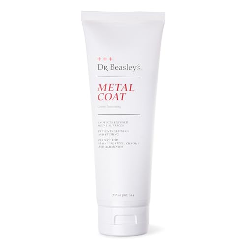 Dr. Beasley's Metal Coat- 8 oz, Restores Reflective Gloss, Prevents Oxidation, Compatible with Exposed Metal, Chrome, and Stainless Steel Appliances