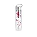 Produktbild Eigenart FLOWTEA Cherry Blossom doppelwandige Trinkflasche aus Borosilikatglas mit Edelstahldeckel, Neoprenhülle und Sieb, BPA frei, 400ml, 50004