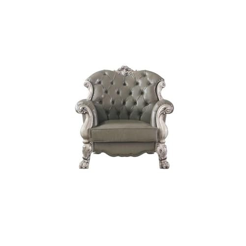 Sillón Plegable PU Blanco hueso miniatura 3