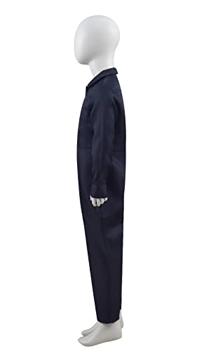 Kids Michael Myers Costume Jumpsuit Halloween Horror Killer Coverall Outfit Cosplay Uniform Suit (Large, Blue) #TOP2