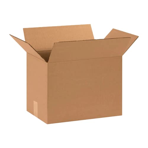 Image of BOX USA 151014 Corrugated Cardboard Box 15 inch L x 10 inch W x 14 inch H, Kraft, For Shipping, Packing and Moving (Pack of 25)