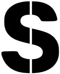 18x24 Large Letter Stencil from 4 Ply Mat Board -Letter S