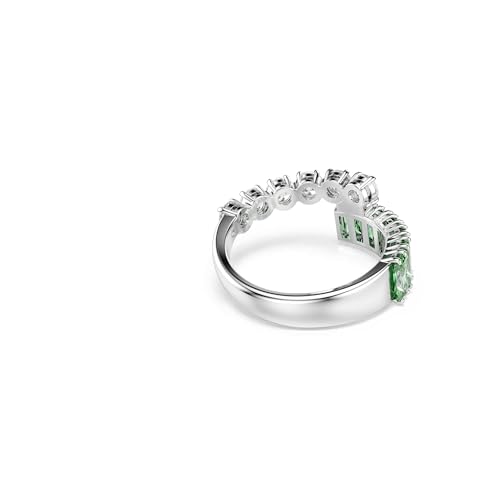 Swarovski Matrix Collectie ring, gemengde slijpvormen, groen, rodium verguld - Afbeelding 5