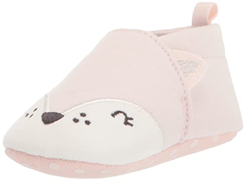 Gerber Baby Moccasins Crib Shoes Newborn Infant Neutral Boys Girls, Kitty Pink, 6 9 Months Unisex