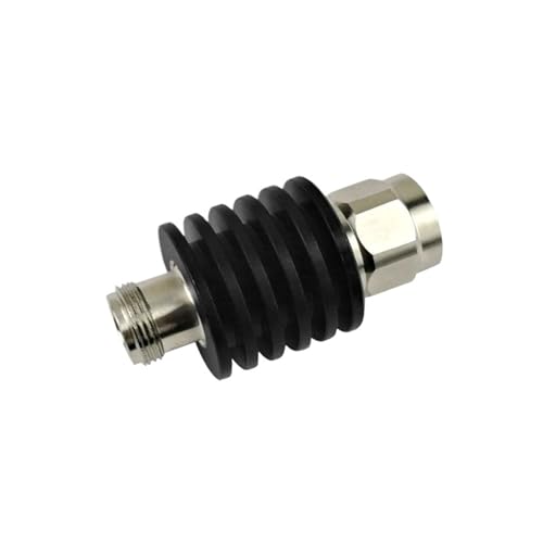 Atenuador tipo N de 50 ohmios que reduce 25dB con paso de CC a 3 GHz para proteger receptores
