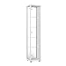 Produktbild K-Möbel Glasvitrine in Weiss (176x37x33 cm) mit 4 höhenverstellbaren Glasböden, Spiegel, LED - Modellauto Vitrine Weiß - Vitrinenschrank Weiss - Sammlervitrine - Wohnzimmerschrank Regal Wand Schrank