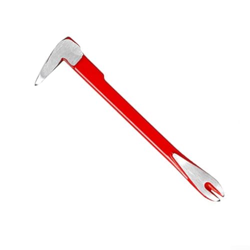 Levachiodi in lega di acciaio con finitura rossa ad alta visibilità, dimensioni compatte per una facile maneggevolezza, versatile per miglioramenti e progetti fai da te (200 mm)