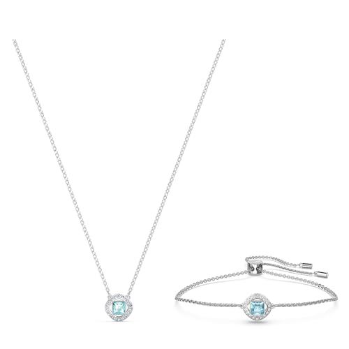 Variante de Swarovski pulseras mujer Azul con cristal y baño de rodio