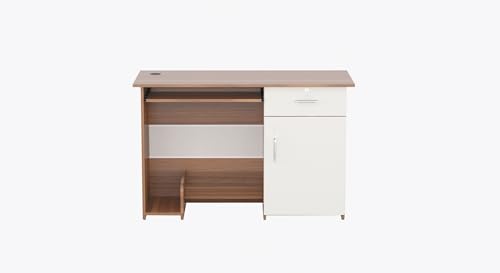 Image of COUCH CULTURE Fisher Engineered Wood Study Table | Multi-Purpose Study Table | Computer Table for Students | Office Table with 2 Drawers | Desk for Work from Home | 1 Year Warranty - Leon Teak