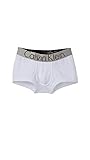 Calvin Klein Men's Steel Micro Low Rise Trunk, White, Large
