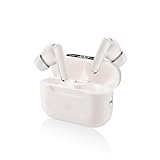 【2025新登場】EQZ ワイヤレスイヤホン bluetooth 5.4 イヤホン V17 蓋を開けて接続 ぶるーとゅーす 40dBまでアクティブノイズキャンセリング LEDディスプレイ搭載 Hi-Fi音質 最大38時間再生 マイク付き 自動ペアリング Type-C急速充電 小型軽量 タッチ式音量調整 Siri対応 iPhone/Android/Windows適用(オフホワイト)