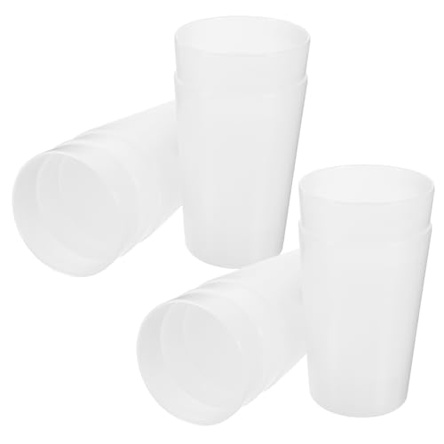 FUNOMOCYA 10pcs Reusable Toothbrush Cup Bathroom Tumbler for Mouthwash and Toothbrush Holder Lightweight and Portable Cups for Home and Travel