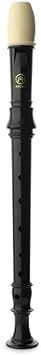 Angel ASRB-221 Soprano Recorder for Students Baroque Fingering, 2-Piece Design, Thumb Rest, Transparent Case Included, Affordable Beginner Model
