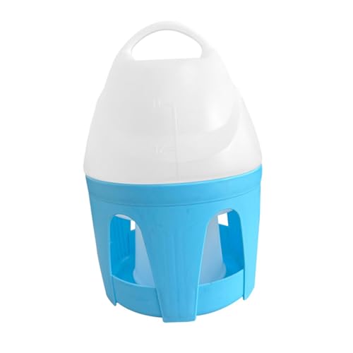 Jinhxofs 給水器 ハンドル付き 鳥 自動給水 ウォーターコンテナ 大容量 飼育ケージアクセサリー 吊り下げ設置 清掃容易 実用的なデザイン アヒル インコ 鳩に適用, 10L