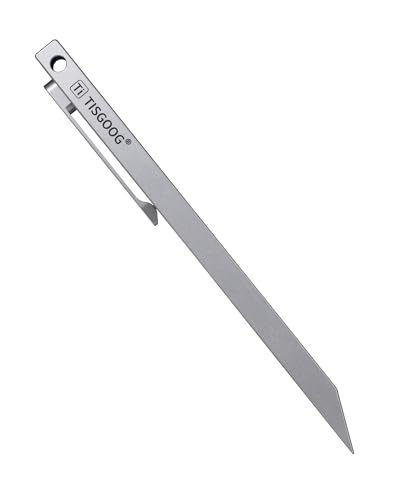 Titanium Pry Bar 5 Inch Long Pry Bar EDC Pocket Tool with Clip Lightweight