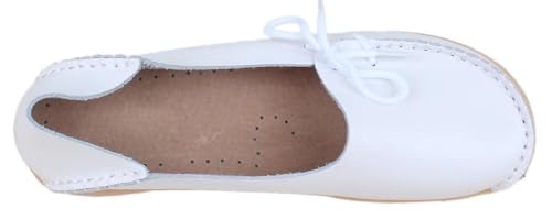Image of Women's Leather Slipper Loafers Flat Shoes Slip-Ons