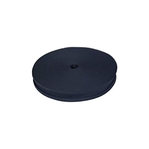 100% Cotton Bias Binding Tape 5m - Navy Blue, Double Folded 5 Metre Roll, 1/2 Inch 13mm Wide, Edging for Sewing, Bunting, Upholstery, Furniture, Piping & Garments - Made in The UK Cover