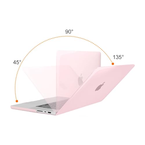 Image of MOSISO Compatible with MacBook Pro 16 inch Case 2025 2024 2023 2022 2021 M4 M3 M2 M1 A3403 A3186 A2991 A2780 A2485 Pro Max, Plastic Hard Shell&Keyboard Cover&Screen Film&Storage Bag, Rose Pink