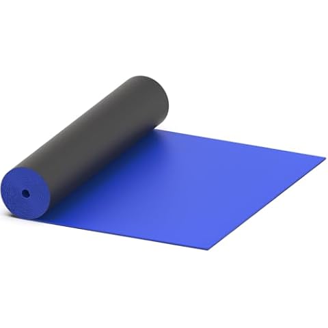 27 x 20 Neoprene Floor Runner - Reusable Floor Protection Slip Proof Surface, Non-Skid Bottom, Protect All Surfaces | Businesses and Homes (Blue) Cover
