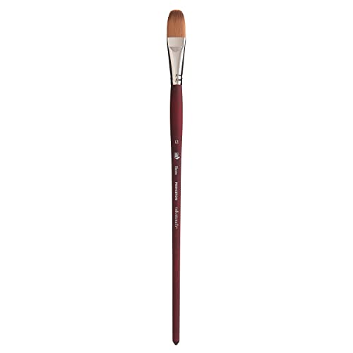 Princeton Velvetouch Jenna Rainey Blooms Brush Long Handle Size 12 - Professional Artist Brushes for Mixed Media Acrylic Oil