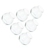VALICLUD 6 piezas Botellas de Vidrio para Yogur y Pudín de Colores Surtidos Frascos Reutilizables para Gelatina Aptos para Hogar y Cafeterías