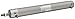 SMC NCDGBA20-0800 Aluminum Air Cylinder, Round Body, Double Acting, Basic Style Mounting, Switch Ready, Air Cushion, 3/4" Bore OD, 8" Stroke, 0.315" Rod OD, 10-32 UNF