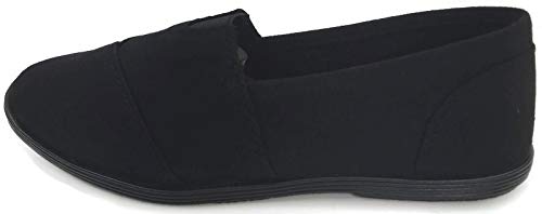 Image of Womens Canvas Slip-On Shoes with Padded Insole