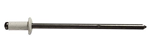 WHITE ALUMINUM BLIND RIVET WITH STEEL MANDREL - 3/32