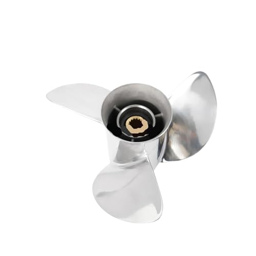 Image of Boat Propeller for 85hp 50hp 60hp 70hp 75hp 80hp Outboard Screw 13x19 Stainless Steel Propeller 3 Blade 15
