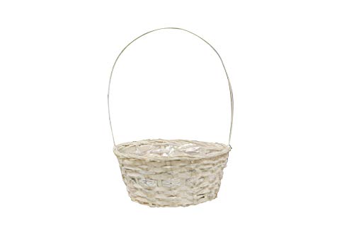 BUAR ARTESANOS S.L Cesta Flower Blanco (B: 30 * 30 * 13/43)