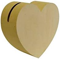 Artemio 14002117 Urna A Forma Di Cuore In Legno, Beige, 35x13x33 Cm, Per Decorazione E Fai Da Te - 4