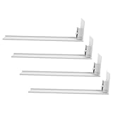 Healvian Dispensador Automático de Latas Resorte para Estantes, Empujador de Bebidas Plástico, 4 Unidades 200-210 Mm Blanco, Organizador Autoempujable para Supermercados y Refrigerador