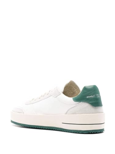 Philippe Model Sneakers Nice Uomo Blanc - Vert 42 Eu - 4