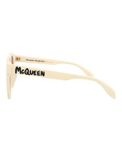 Alexander McQueen Square/Rectangle Sunglasses White White Pink Luxury Eyewear Made In Italy Acetate Frame Designer Fashion for Everyday Luxury3
