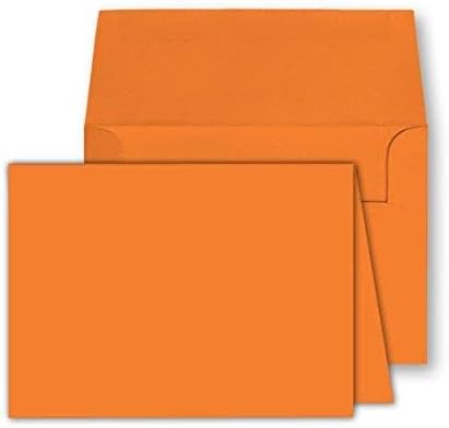 Blank Color Greeting Fold Over Cards Uncoated, 4 1/2 X 6 Inches Cards - 40 FoldoverGreeting Cards Cards and Envelopes (Ultra Fuschia)
