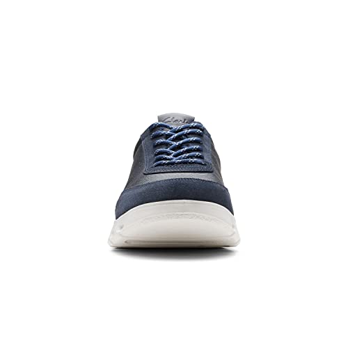 Image of Clarks Mens 26166010-black Comb Sneaker