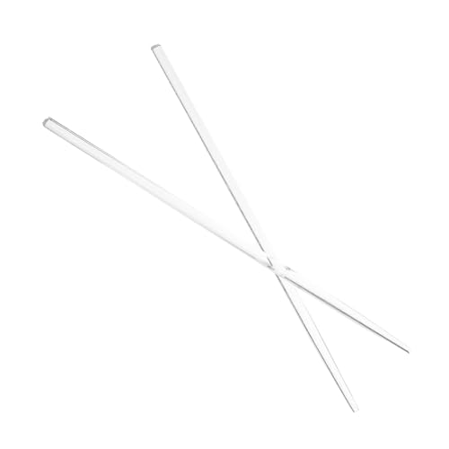 Cabilock Unidades Palillos De Vidrio Reutilizables Palillos Chinos Transparentes Para Sushi y Ramen Utensilios De Cocina Para