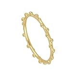 Anillo de compromiso para mujer, elegante, redondo, oro amarillo 9 K/14 K, regalo de boda para mujer, 16, Oro amarillo de 9 quilates, Sin gemas.