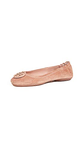 Tory Burch Women's Suede Minnie Travel Ballet Flats
