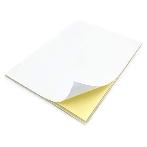 40 Sheets of Quality A4 White Matte Self Adhesive/Sticky Back Label Printing Paper Sheet Cover