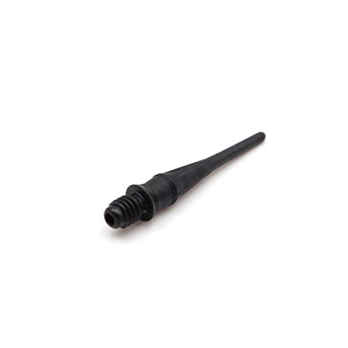 Cuesoul Touch-Point Soft Tips Dart Point 2Ba Standard Screw Thread,Soft Tip Point Black Durable Use #TOP2