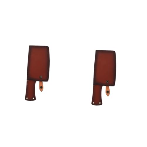 OUNONA 2pcs Leather Cutter Cover Premium Artificial Leather Knife Accessory Stylish and Compact Design for Home Use for Decoration and and