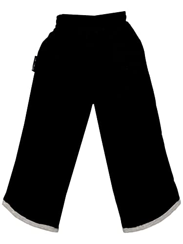 Image of IndiWeaves Kids Pure Cotton Solid Capri for Boys and Girls - Regular Fit [Pack of 2] Grey, Black